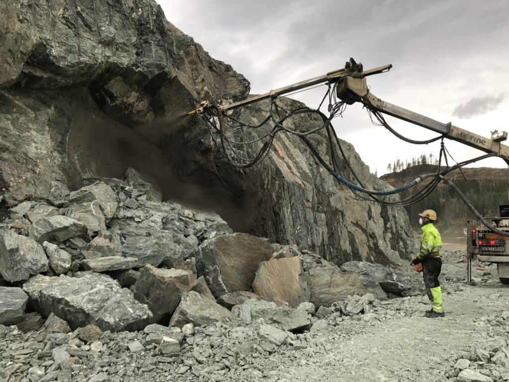 betongsprøyting fjellskjæring